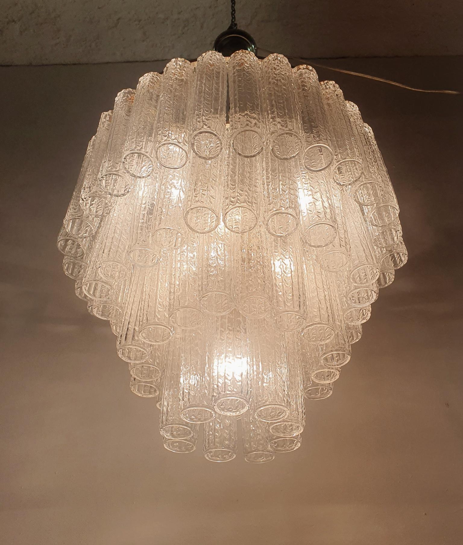 Vetro di Murano Lampadario italiano del Mid Century del 1965 circa in vendita