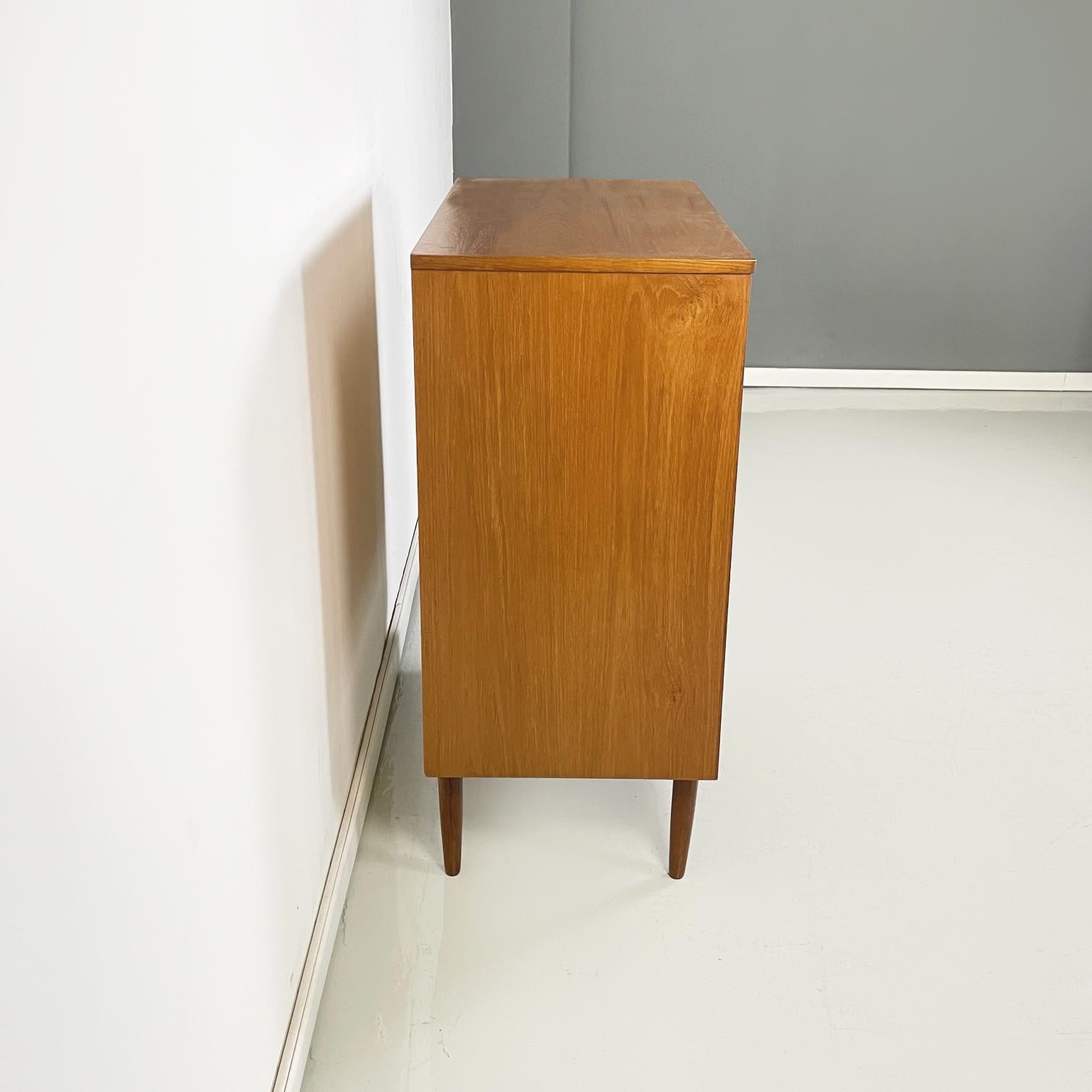Italian Midcentury Chest of Drawers in Wood, 1960s In Good Condition In MIlano, IT