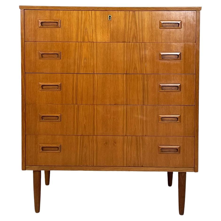 Italian Midcentury Chest of Drawers in Wood, 1960s