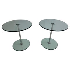 Italienischer Mid Century Couchtisch aus verchromtem Metall und Glas, 1970er Jahre