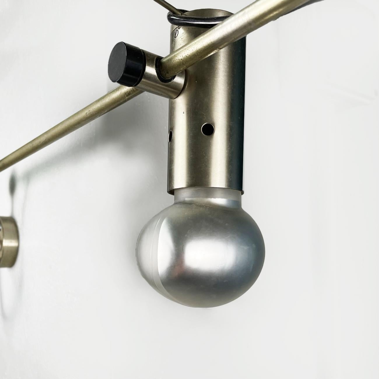 Mid-20th Century Italian mid-century Chromed metal Wall lamp by Tito Agnoli for Oluce , 1955 For Sale