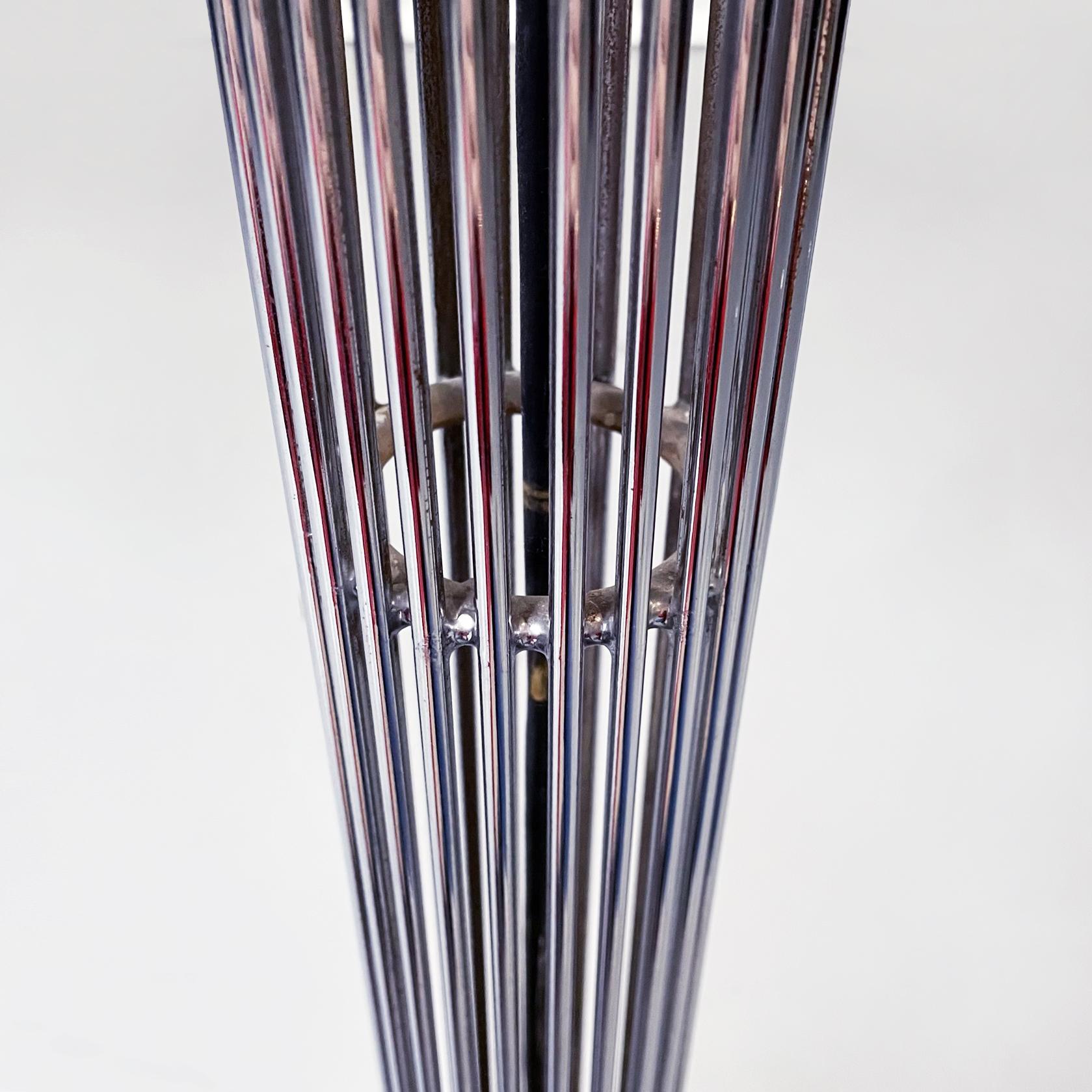 Italian Mid-Century Chromed Steel Moana Floor Lamp by Massoni for Iguzzini 1960 For Sale 2