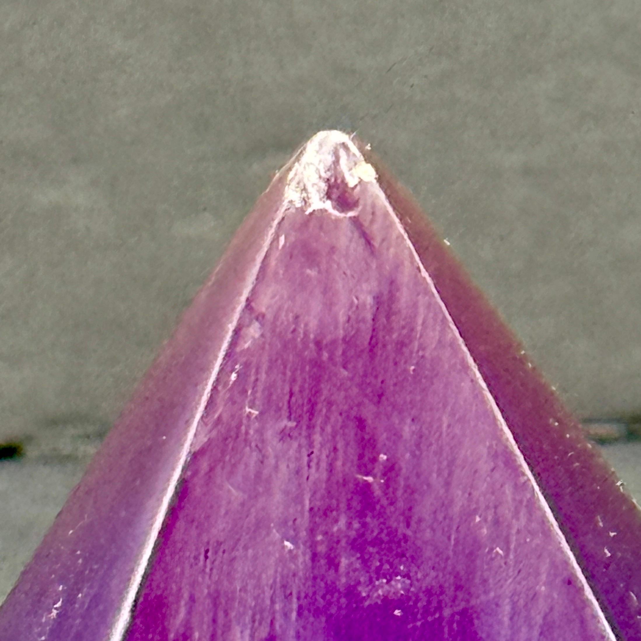 Italian Mid-Century Cobalt Blue Obelisk Lucite Fragment, circa 1960's For Sale 8