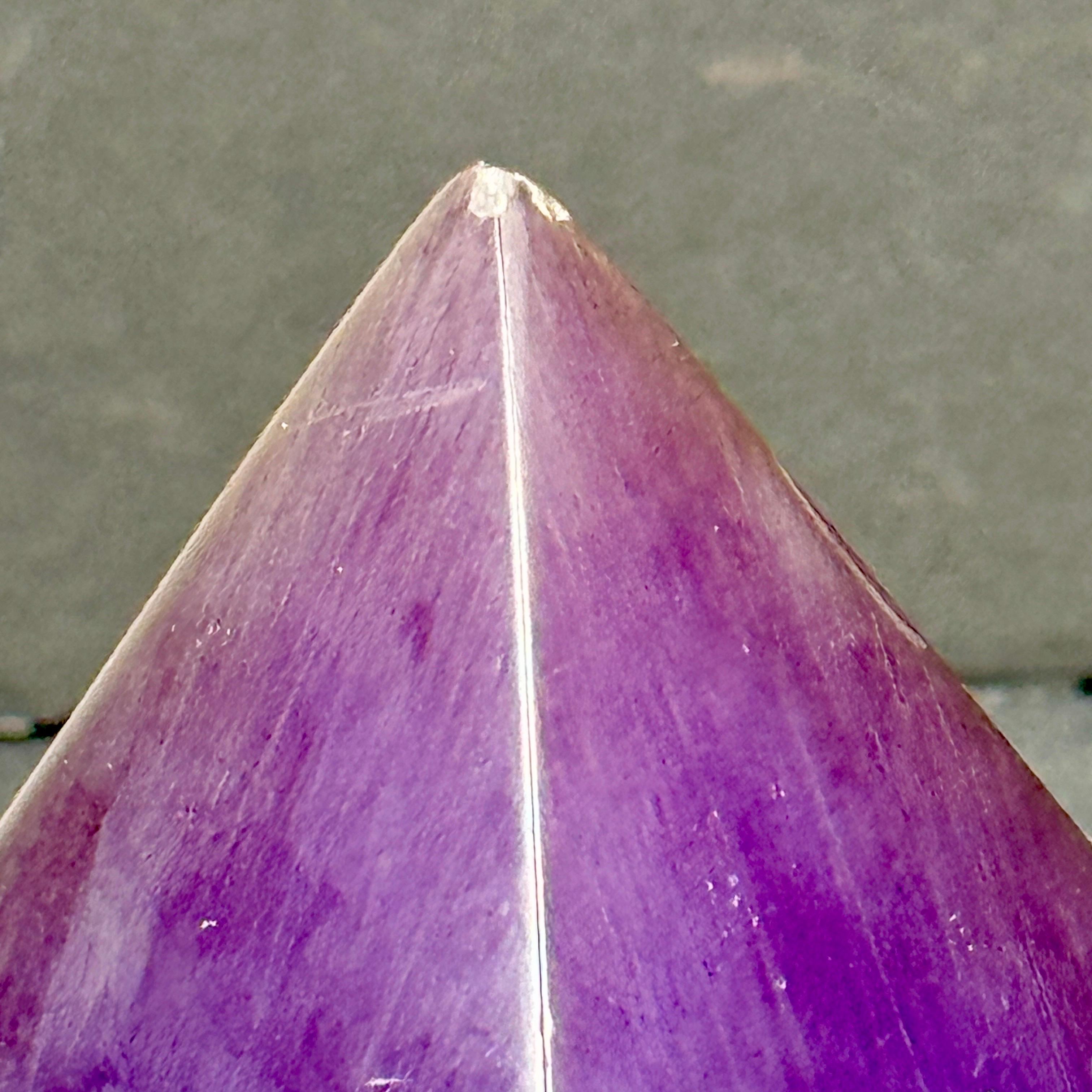 Italian Mid-Century Cobalt Blue Obelisk Lucite Fragment, circa 1960's For Sale 9