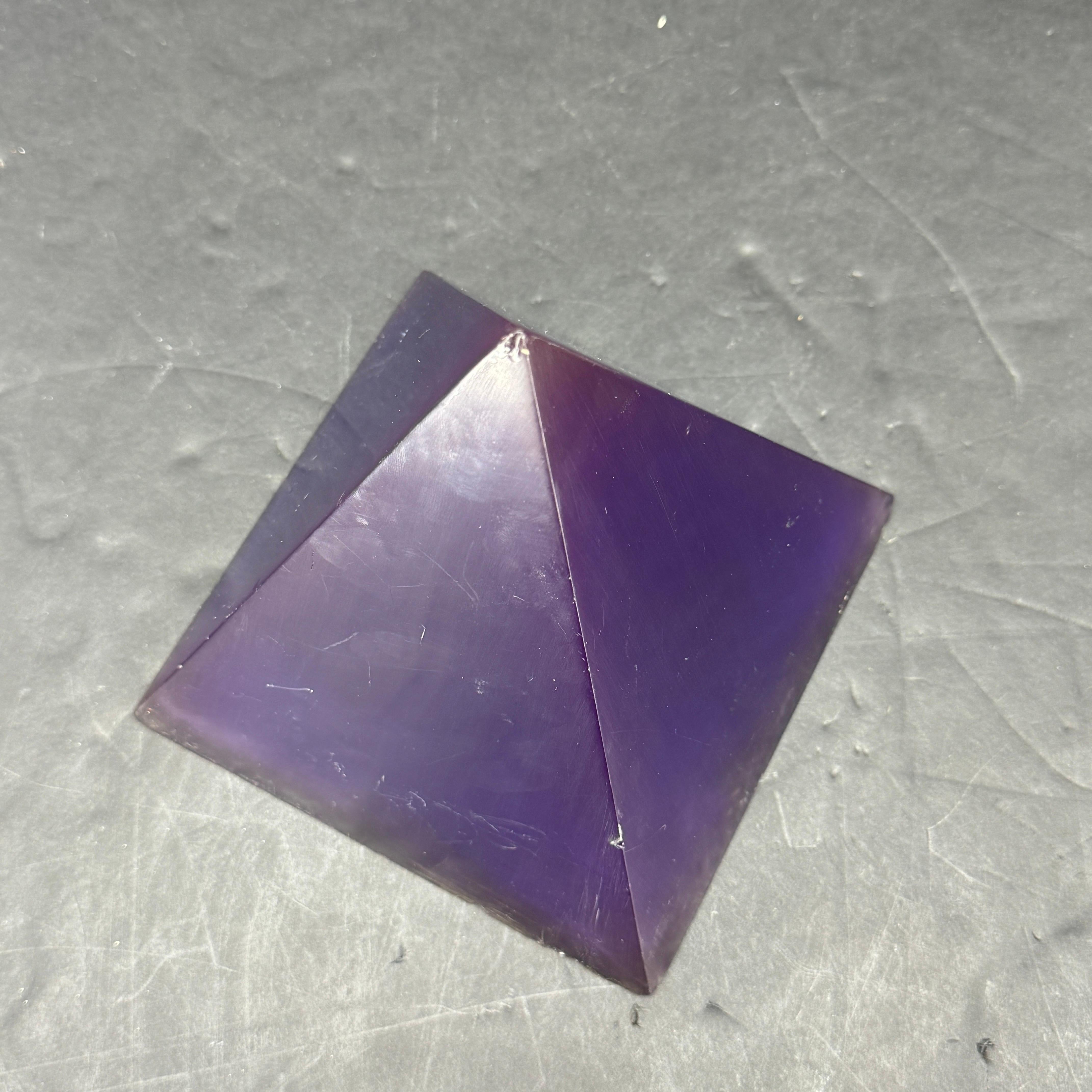 Acrylic Italian Mid-Century Cobalt Blue Obelisk Lucite Fragment, circa 1960's For Sale