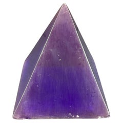 Obélisque italien du milieu du siècle en Lucite bleu cobalt, vers 1960