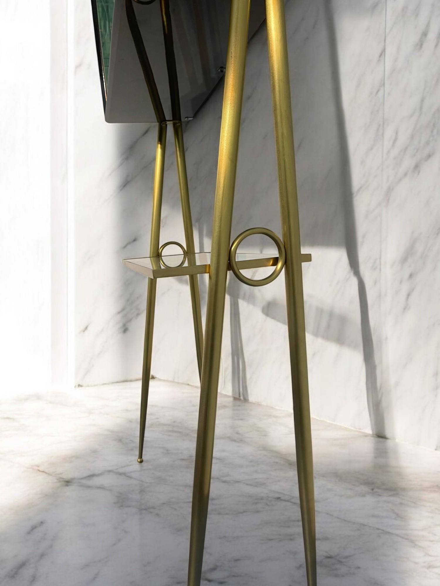 Set da cocktail bar con mobile in stile Gio Ponti, 1950 in vendita 4