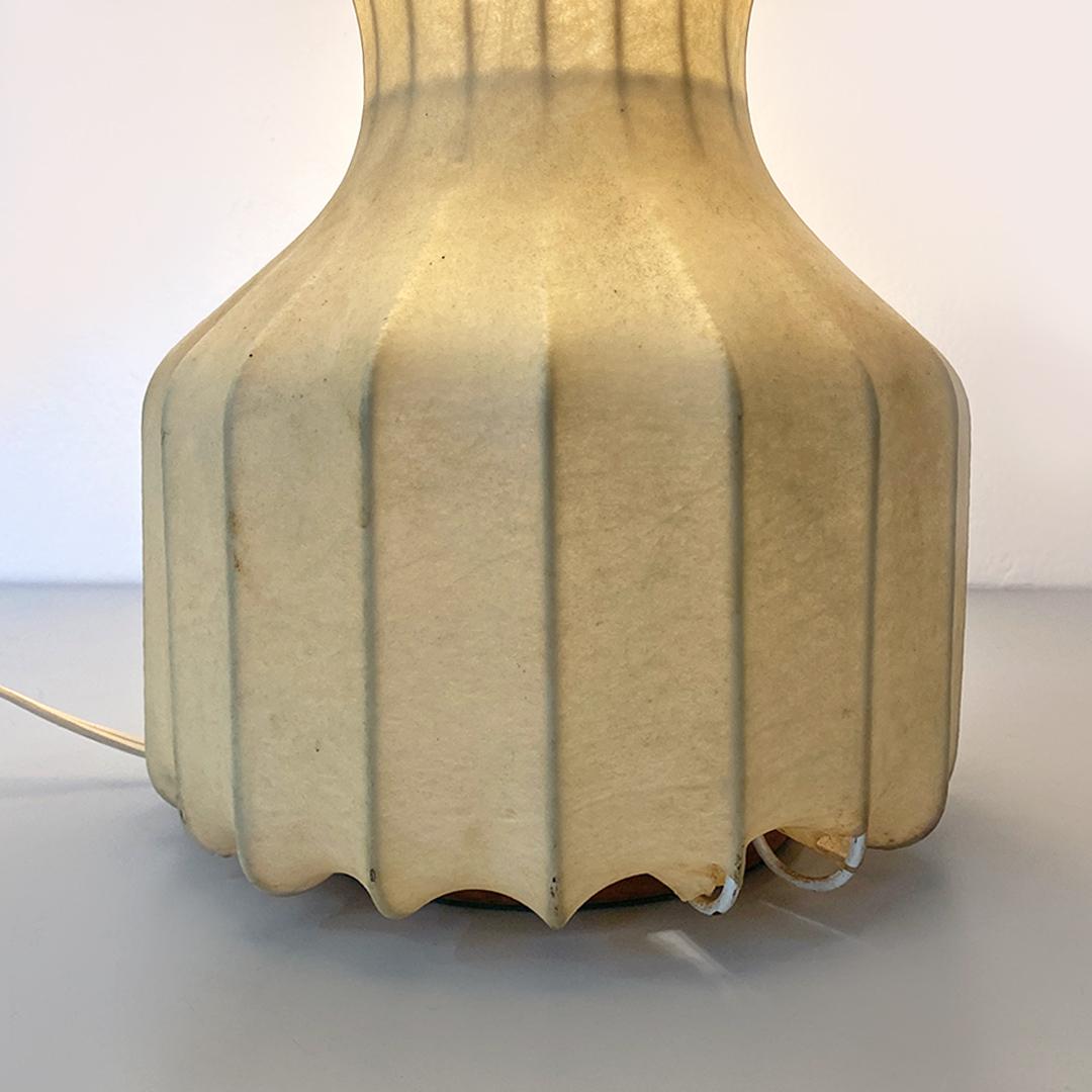 Lampe de table italienne Gatto en forme de cocon du milieu du siècle dernier par Castiglioni Brothers, Flos, années 1960 en vente 5