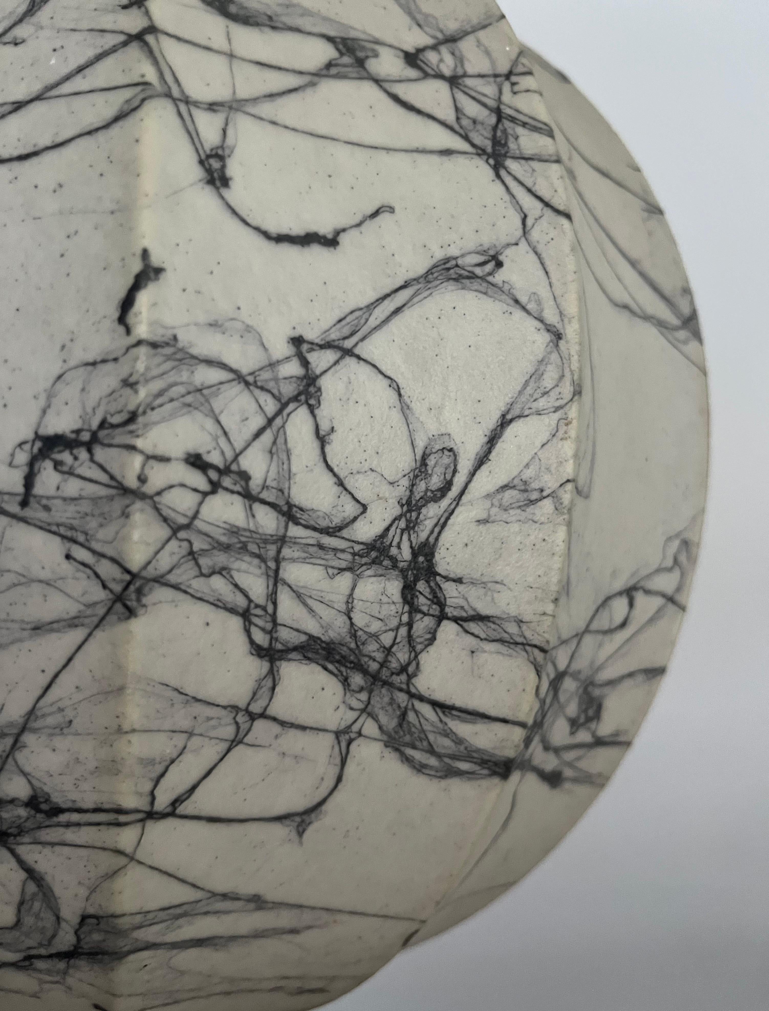 Lampadario italiano di metà secolo Cocoon Grey di 
