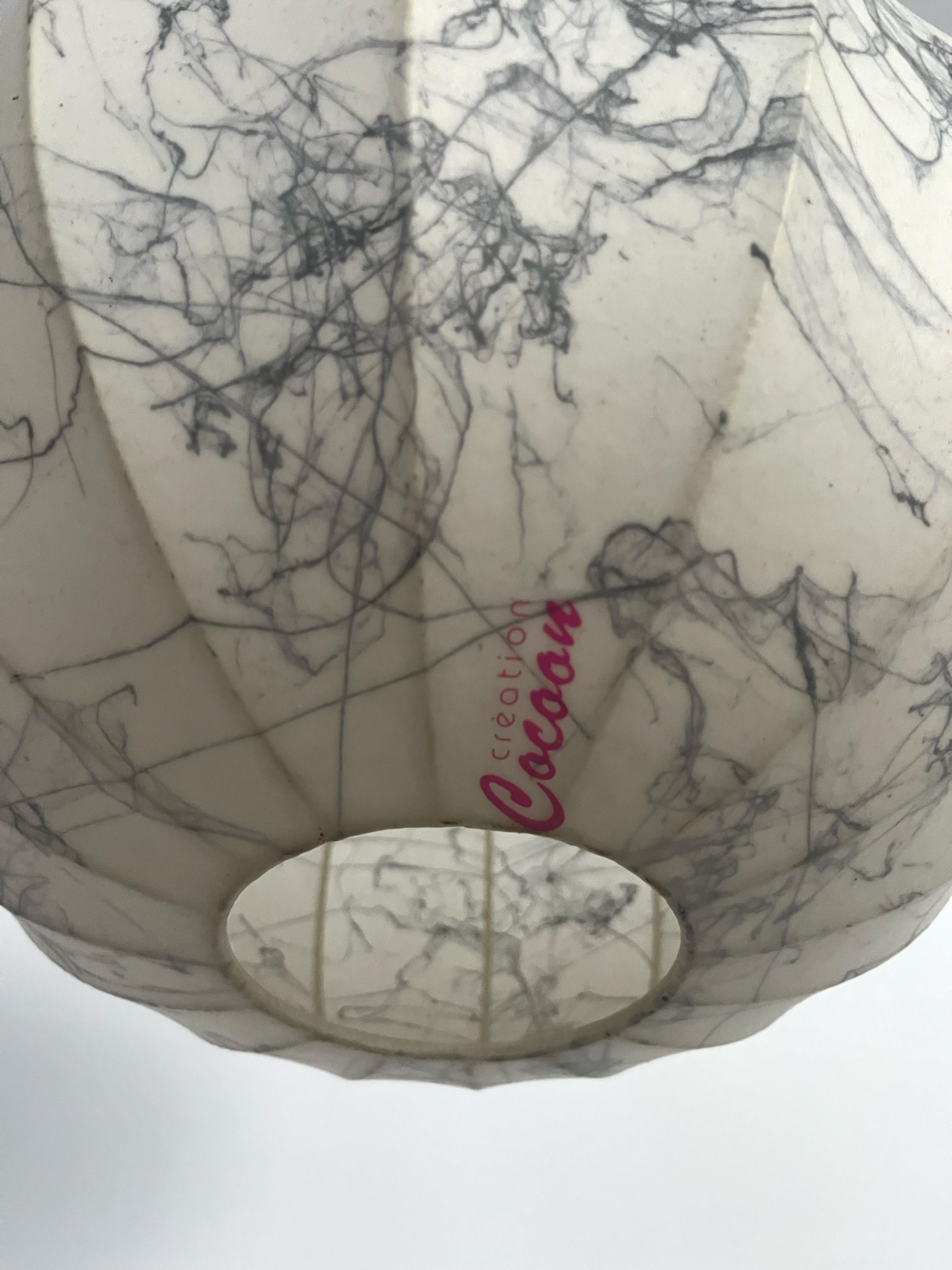 Lampadario italiano di metà secolo Cocoon Grey di 