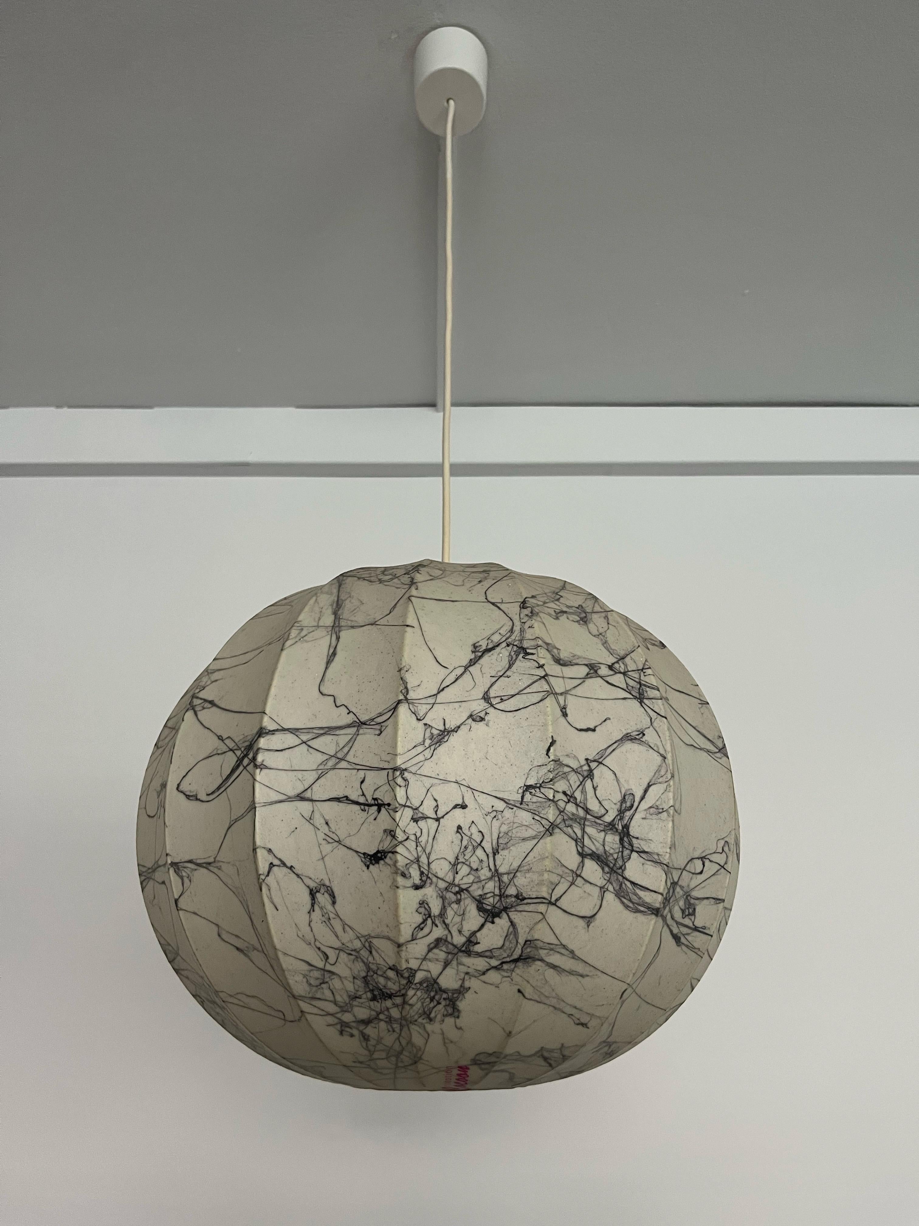 Lampadario italiano di metà secolo Cocoon Grey di 