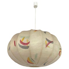 Italian Mid-Century Cocoon Large Chandelier by "Cocoon crèation", 1970s