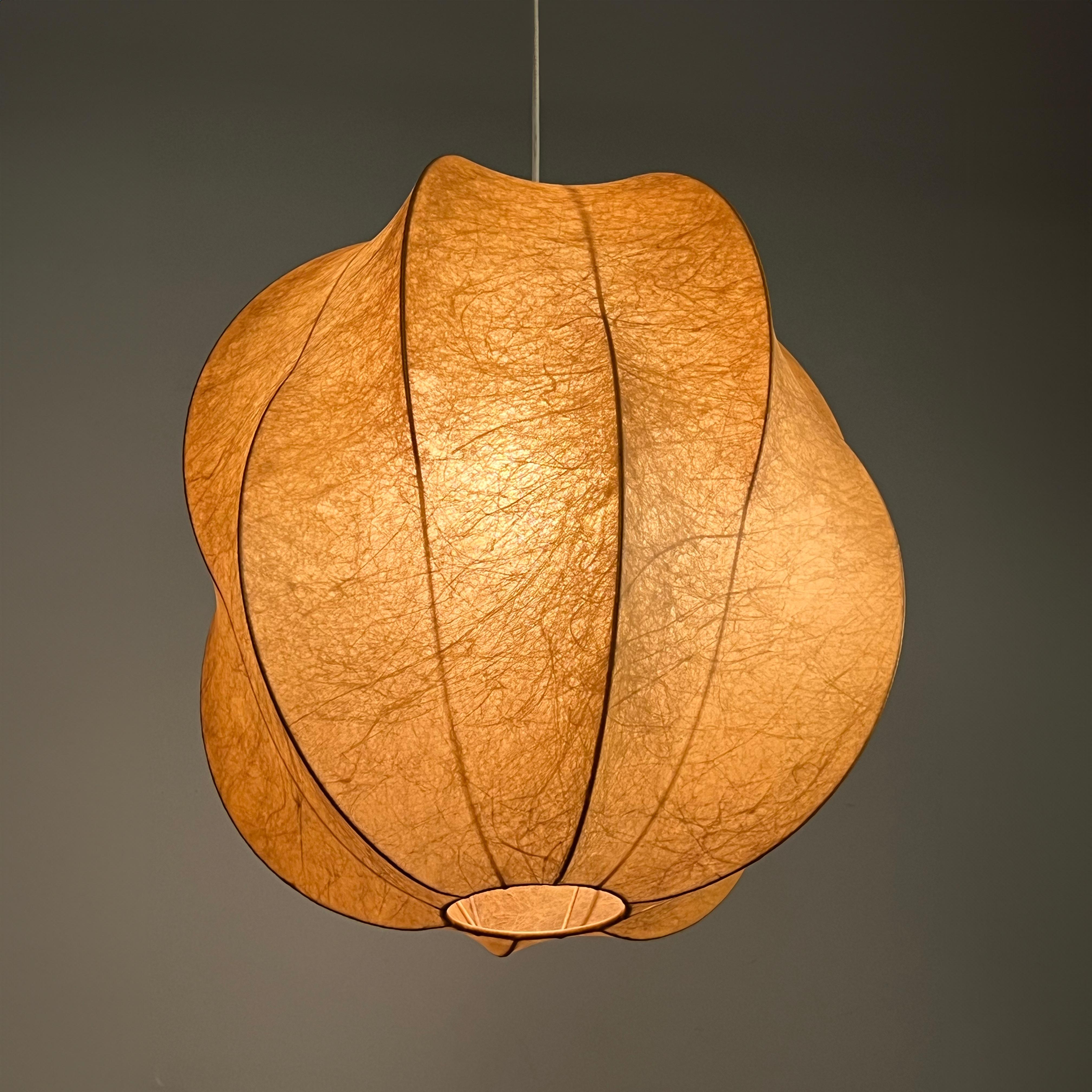Italian Mid-Century Cocoon Pendant Light , 1960s 5