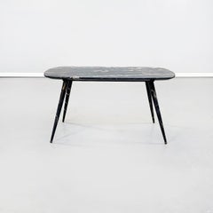 Italian Mid-Century Coffee Table in Black Portoro Marble, 1960s