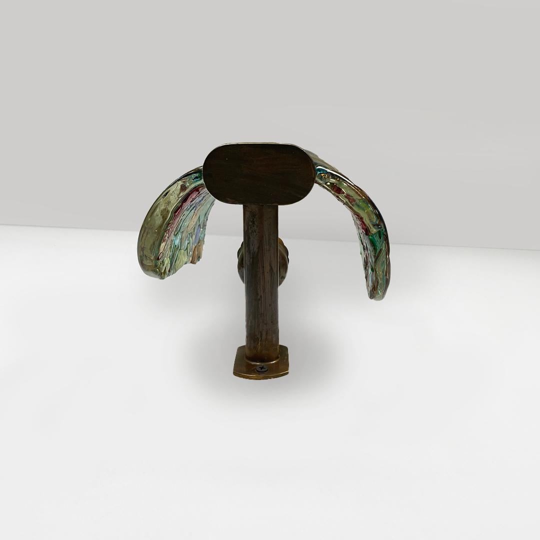 Mid-20th Century Italian mid century colorful glass wall lamp by Venini, 1950s For Sale