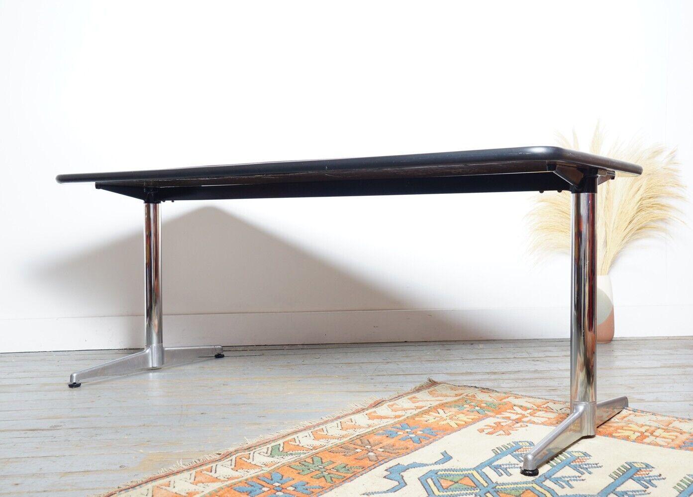 Wood Italian Mid Century Conference Table Desk by Anonima Castelli For Sale
