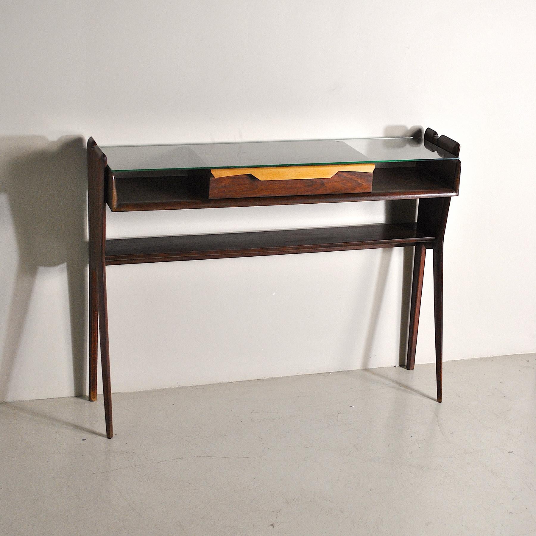 Italian Mid Century Console Table Late 50's Ico Parisi Style In Good Condition For Sale In bari, IT