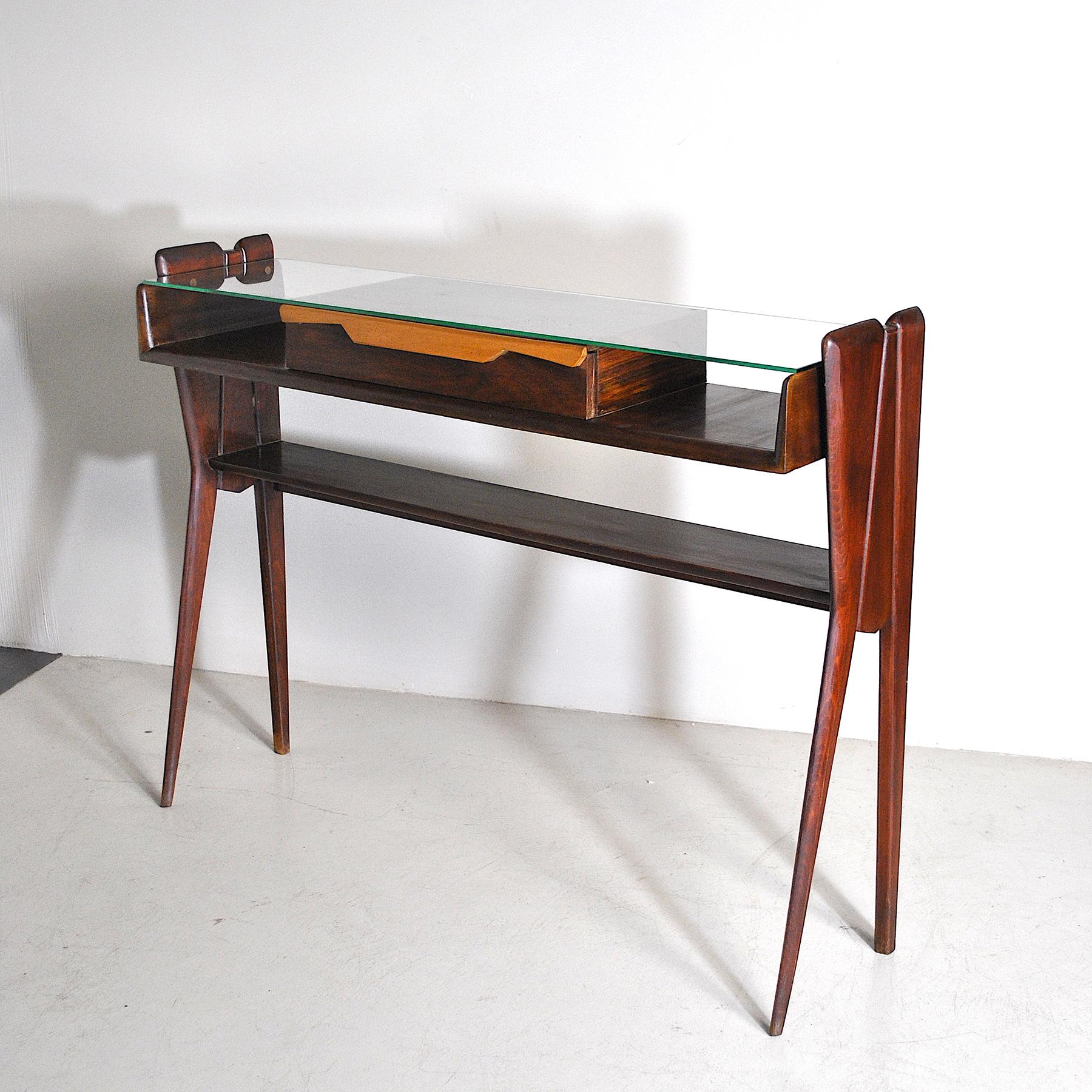 Italian Mid Century Console Table Late 50's Ico Parisi Style For Sale 1