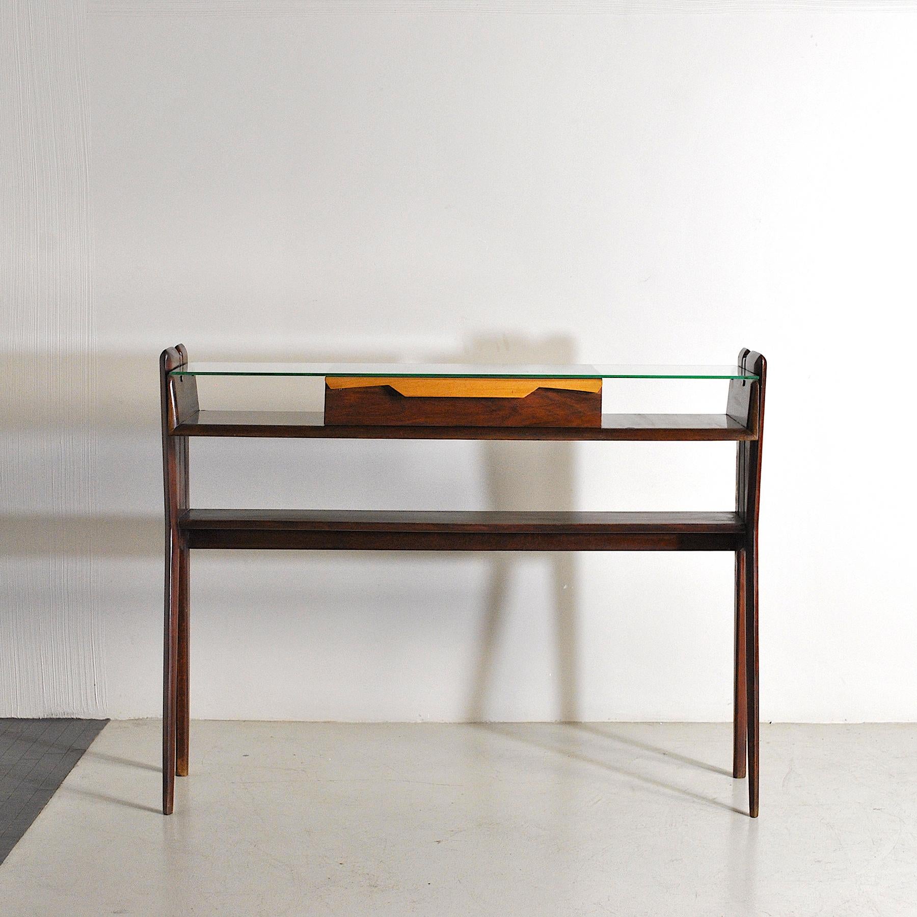Italian Mid Century Console Table Late 50's Ico Parisi Style For Sale 3