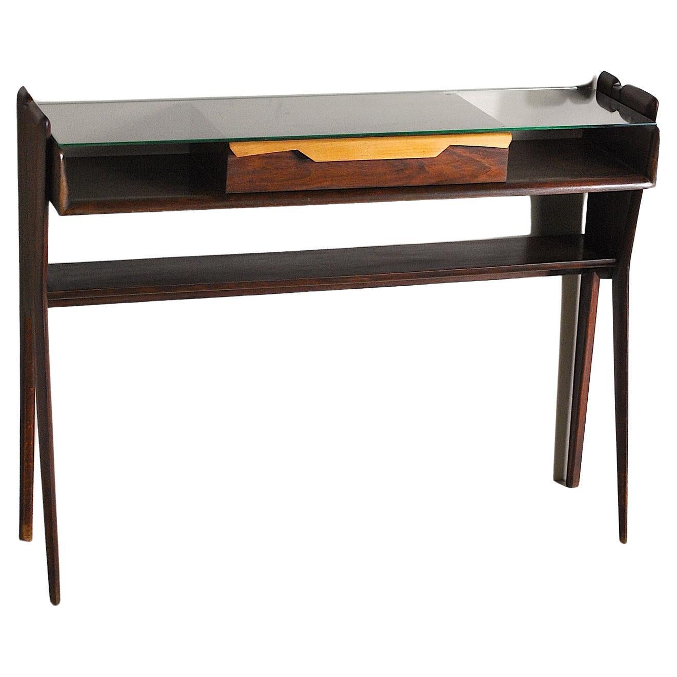 Italian Mid Century Console Table Late 50's Ico Parisi Style For Sale