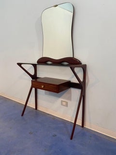 Tavolo consolle con specchio attribuito a Ico Parisi, 1950