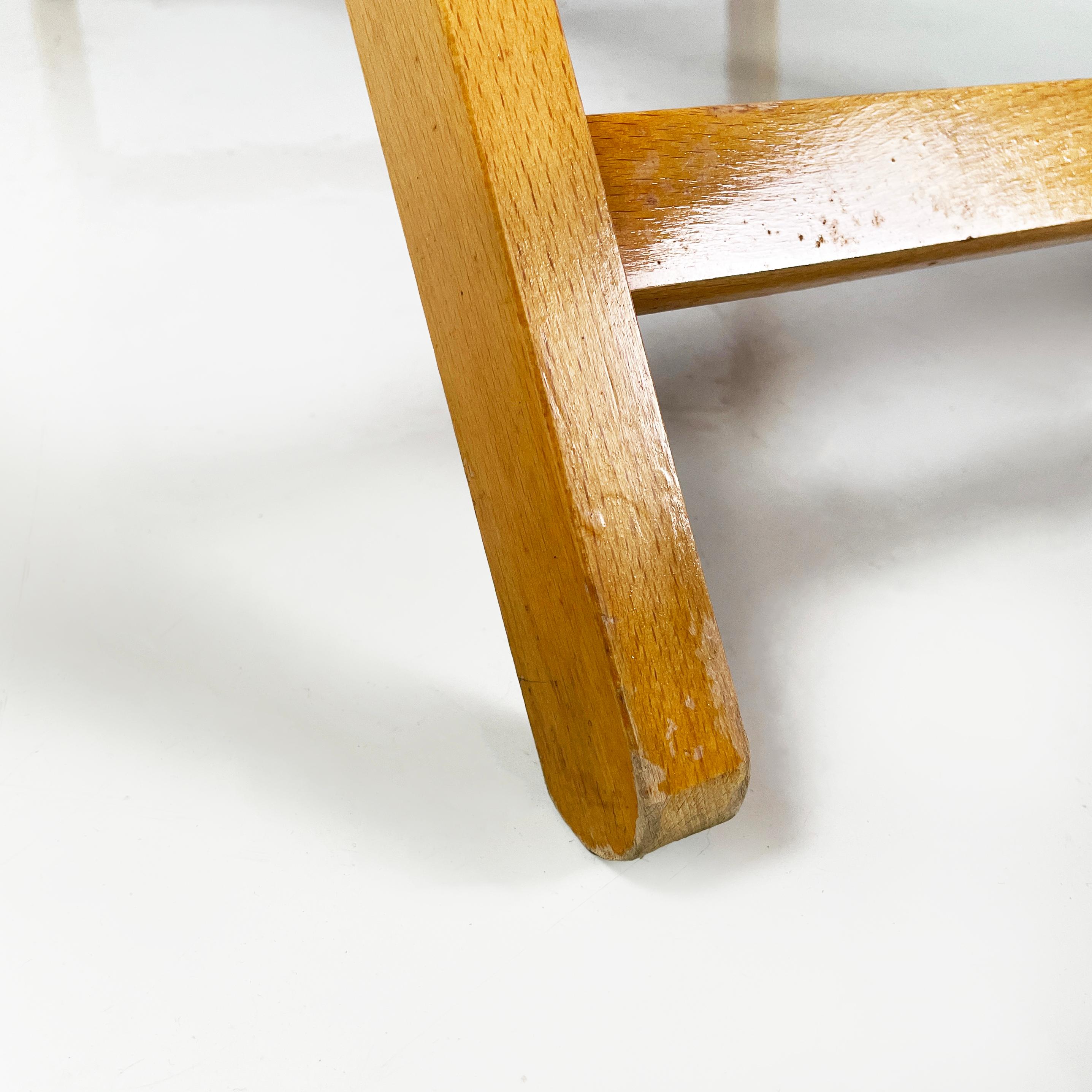 Italienischer Deckenstuhl aus der Mitte des Jahrhunderts aus rotem Stoff und Holz von fratelli Reguitti, 1960er Jahre im Angebot 11