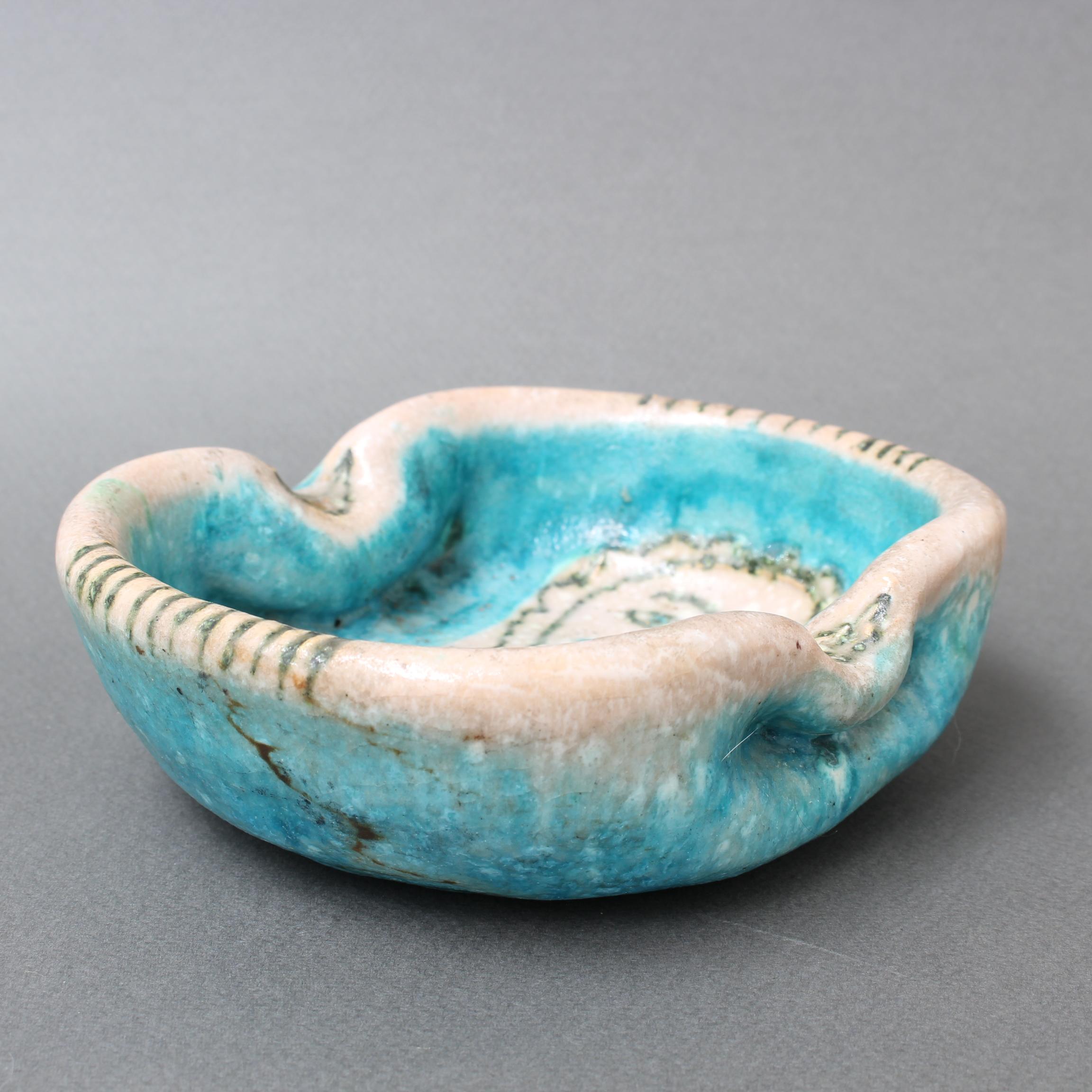 Italian Midcentury Decorative Ceramic Bowl by Guido Gambone, 'circa 1950s' 8