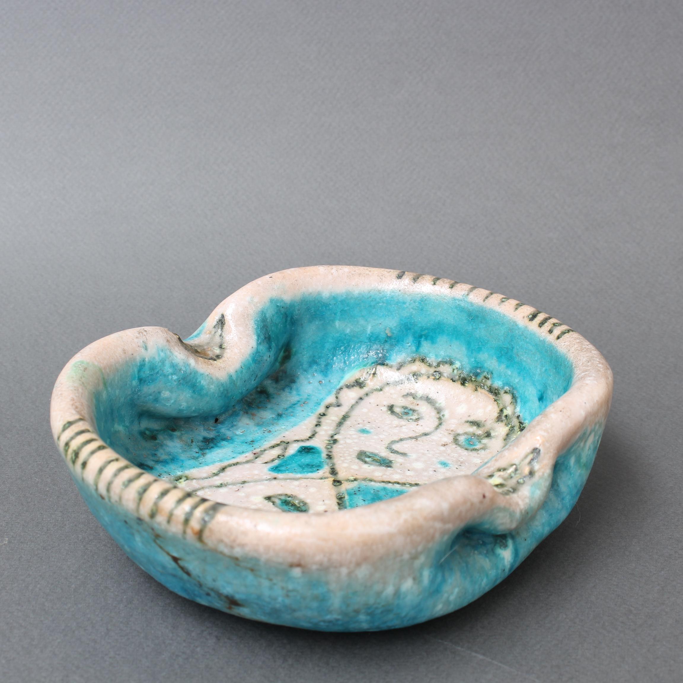 Italian Midcentury Decorative Ceramic Bowl by Guido Gambone, 'circa 1950s' 9