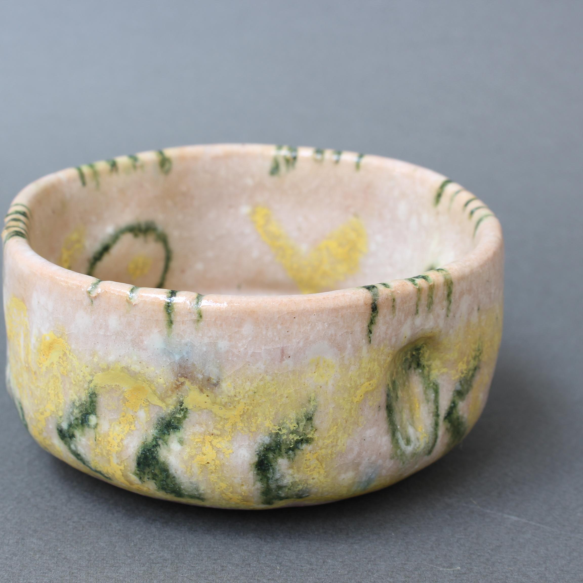 Italian Midcentury Decorative Ceramic Bowl by Guido Gambone, circa 1950s 10