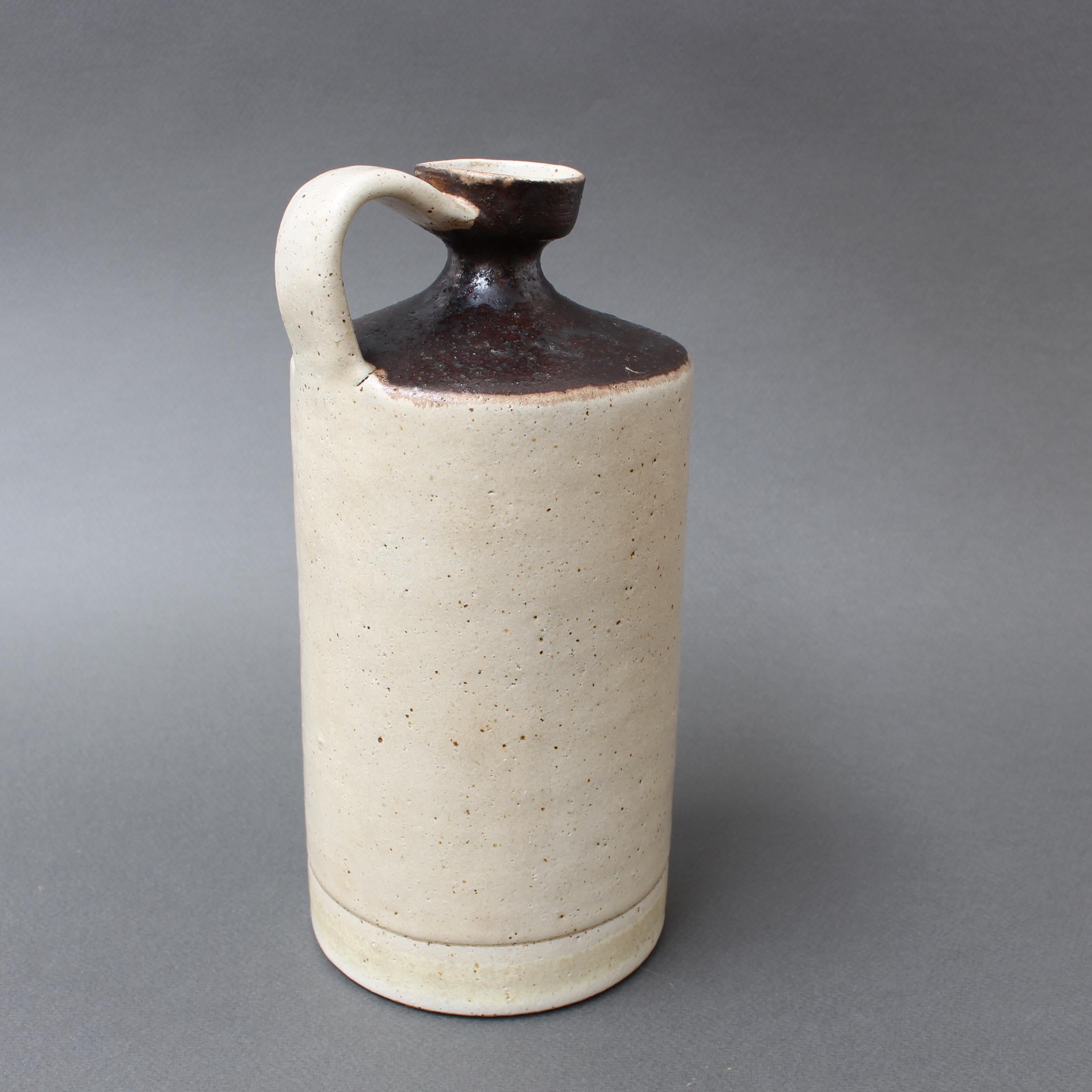 Late 20th Century Italian Midcentury Decorative Ceramic Jug by Bruno Gambone, circa 1970s For Sale