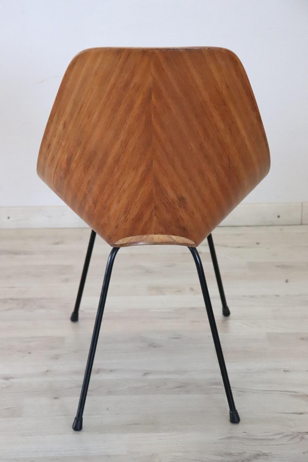 Mid-20th Century Italian Mid-Century Design Medea Chair by Vittorio Nobili for Tagliabue Brothers For Sale