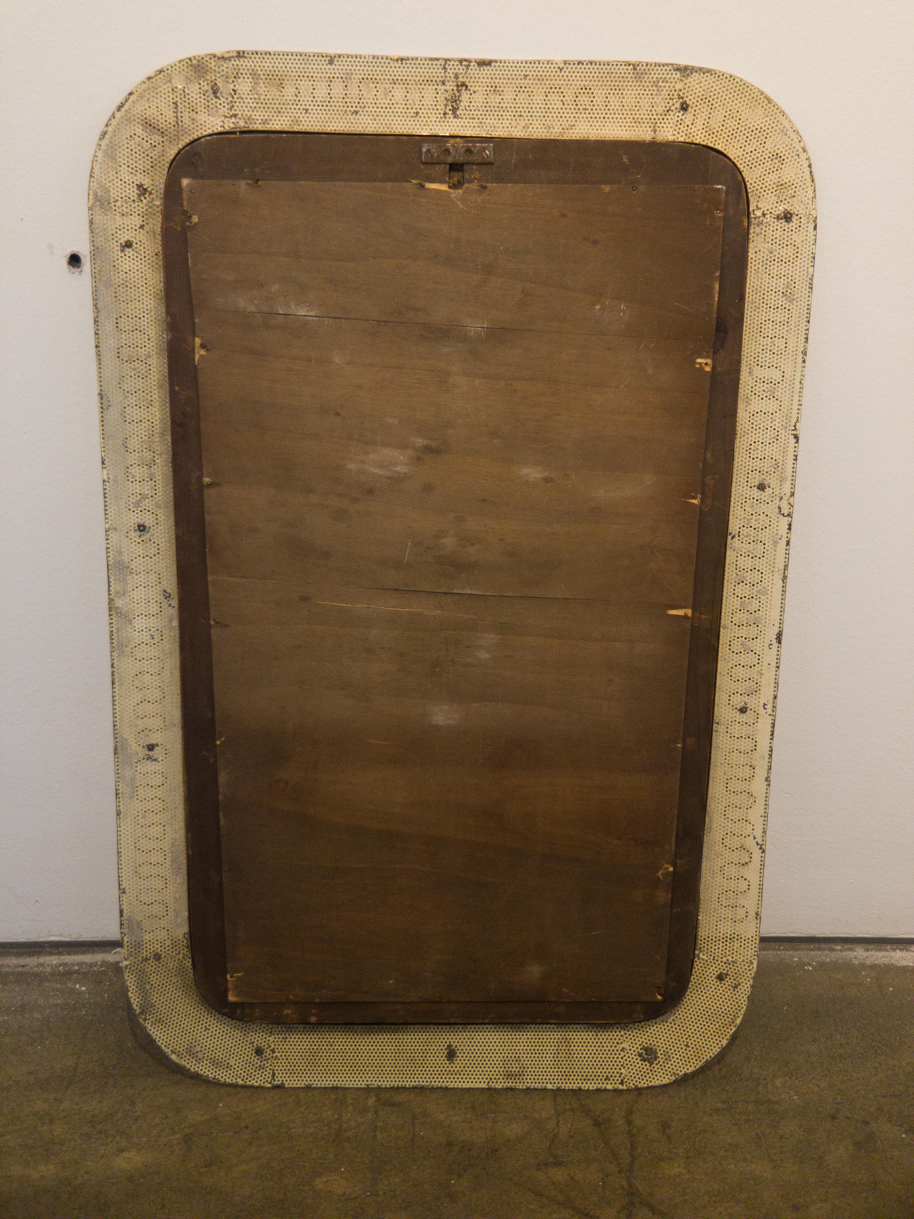 Italian Midcentury Design Wall Mirror by Cesare Lacca made from Brass, 1950s For Sale 4