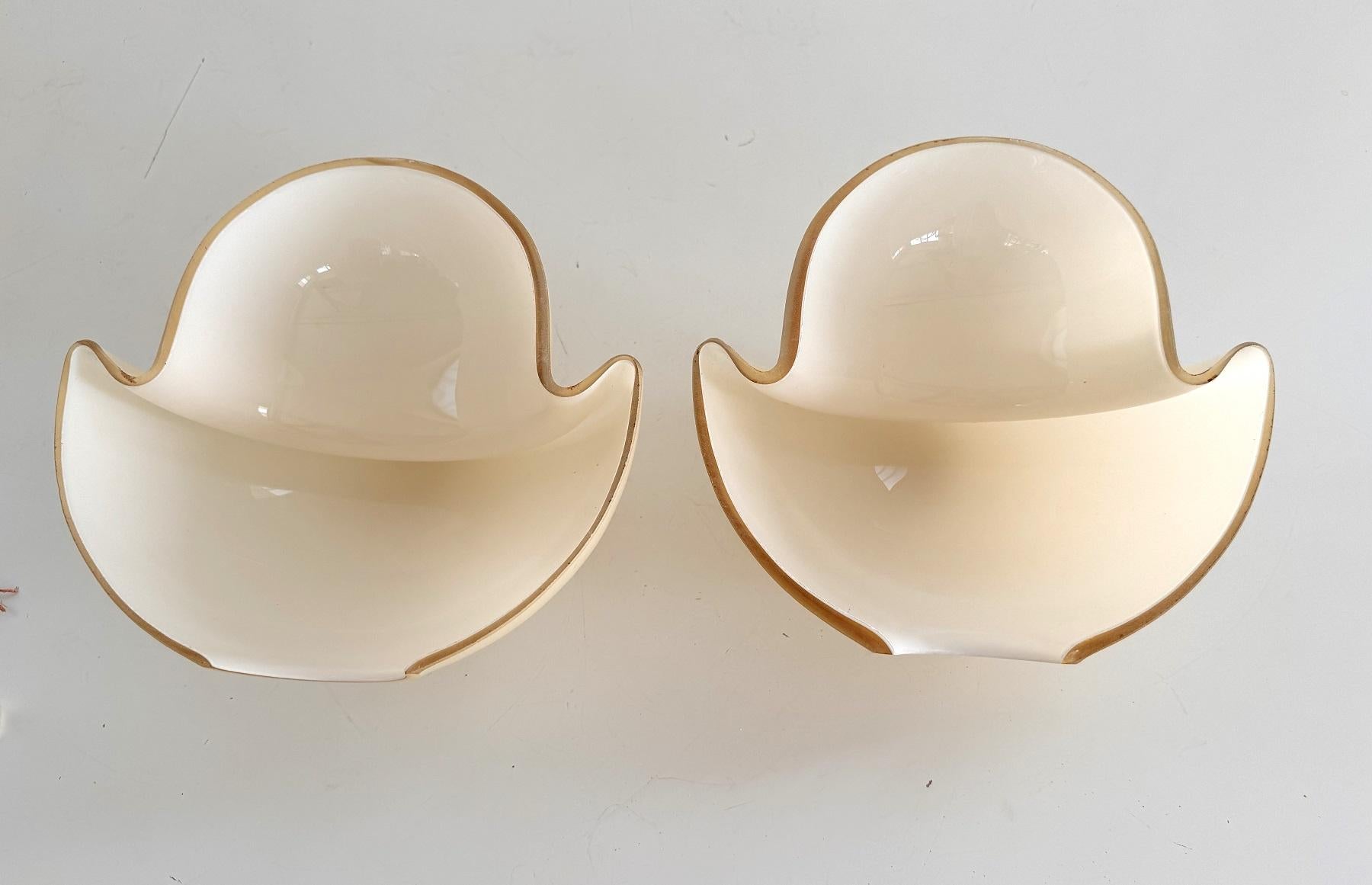 Applique a fungo in vetro di Murano giallo di design italiano della metà del secolo scorso, anni '70 4
