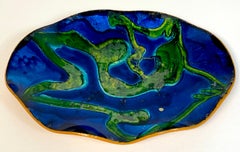 Italian Mid- Century Diminutive Murano Asymmetrical Glass Vide-Poche