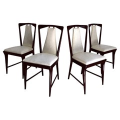 Italian Mid-Century Dining Chairs by Osvaldo Borsani, Set of Four, 1950s