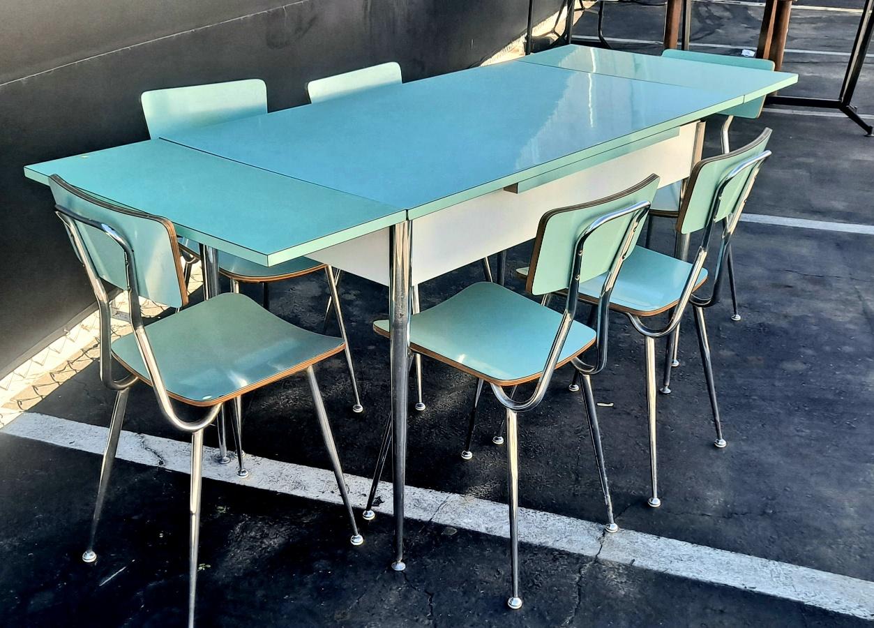 1960s formica kitchen table and chairs for sale
