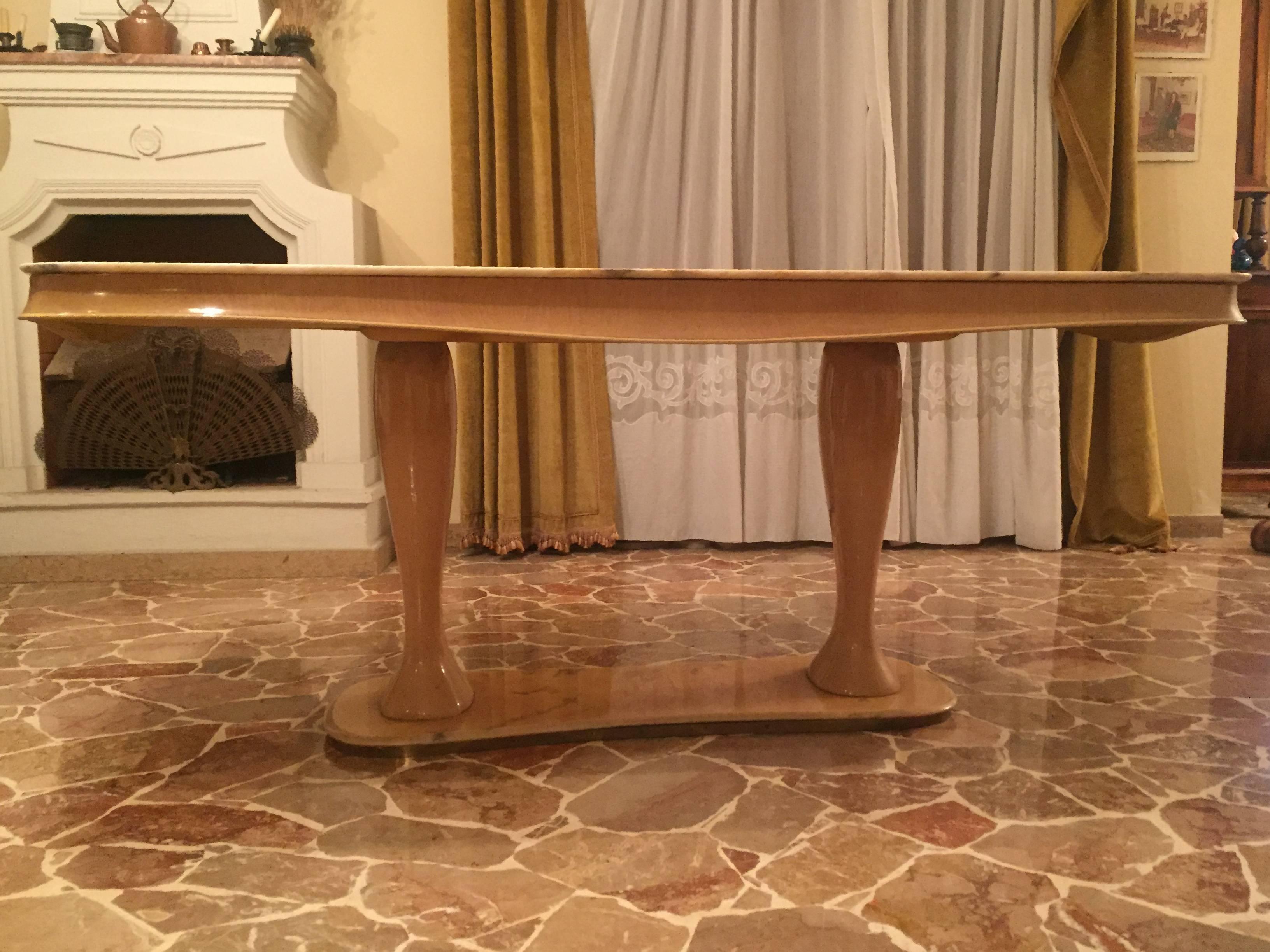 Italian Mid-Century Dining Table, 1950s In Excellent Condition In Traversetolo, IT