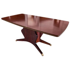Mesa de comedor italiana de mediados de siglo de Osvaldo Borsani, años 50
