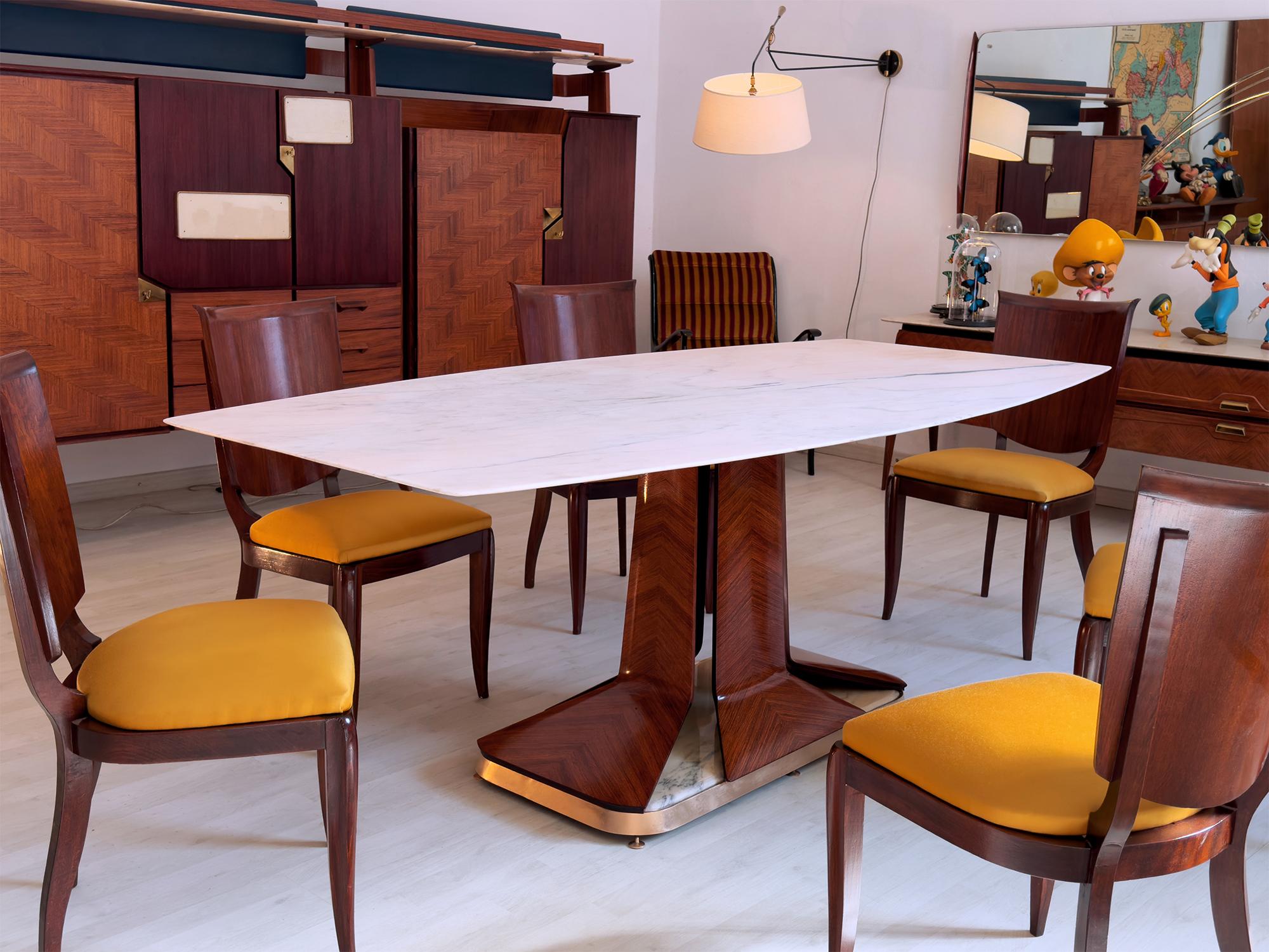 Table de salle à manger italienne du milieu du siècle par Vittorio Dassi, années 1950 en vente 13