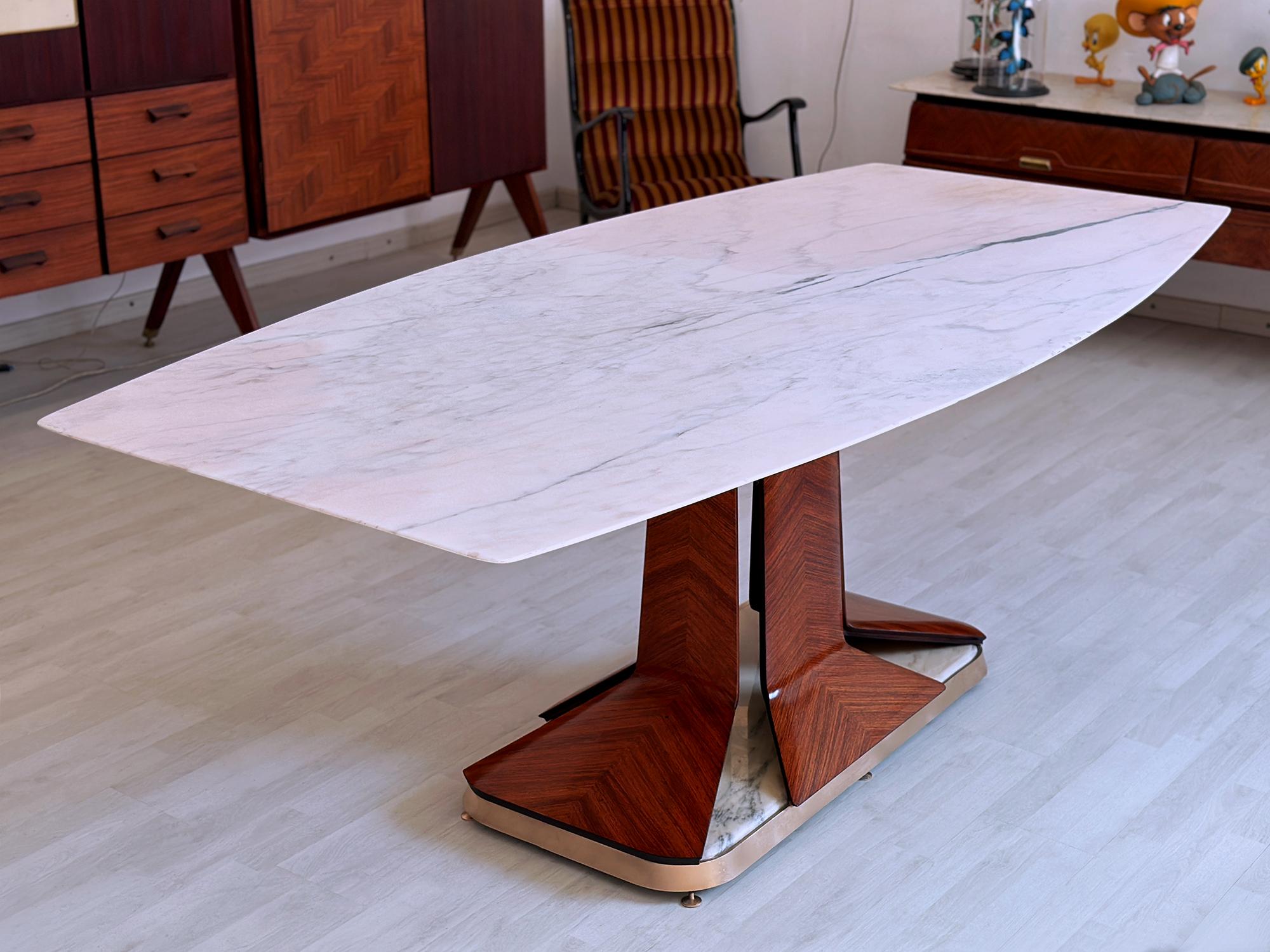 Marble Italian Mid-Century Dining Table by Vittorio Dassi, 1950s For Sale