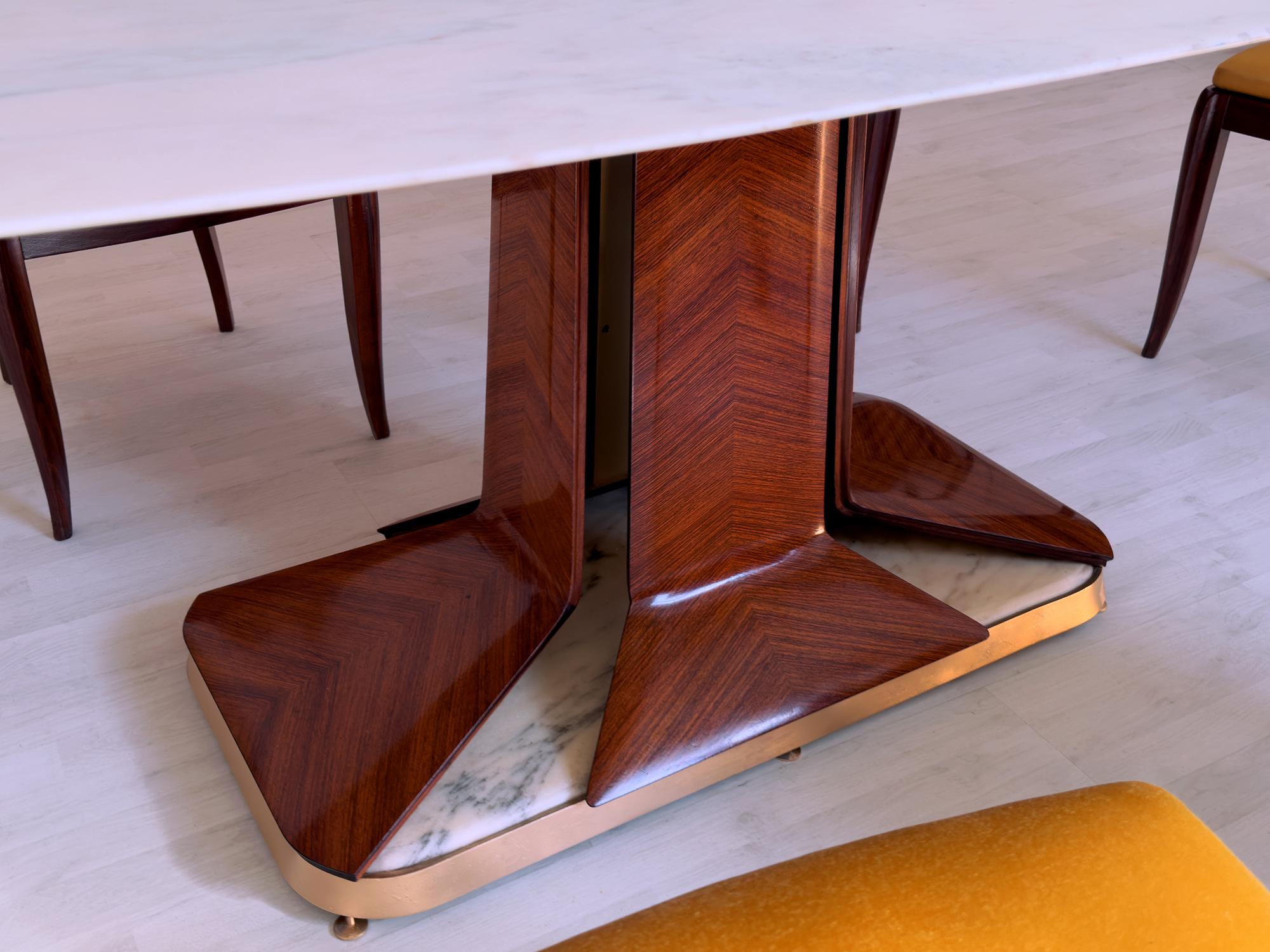 Italian Mid-Century Dining Table by Vittorio Dassi, 1950s For Sale 1