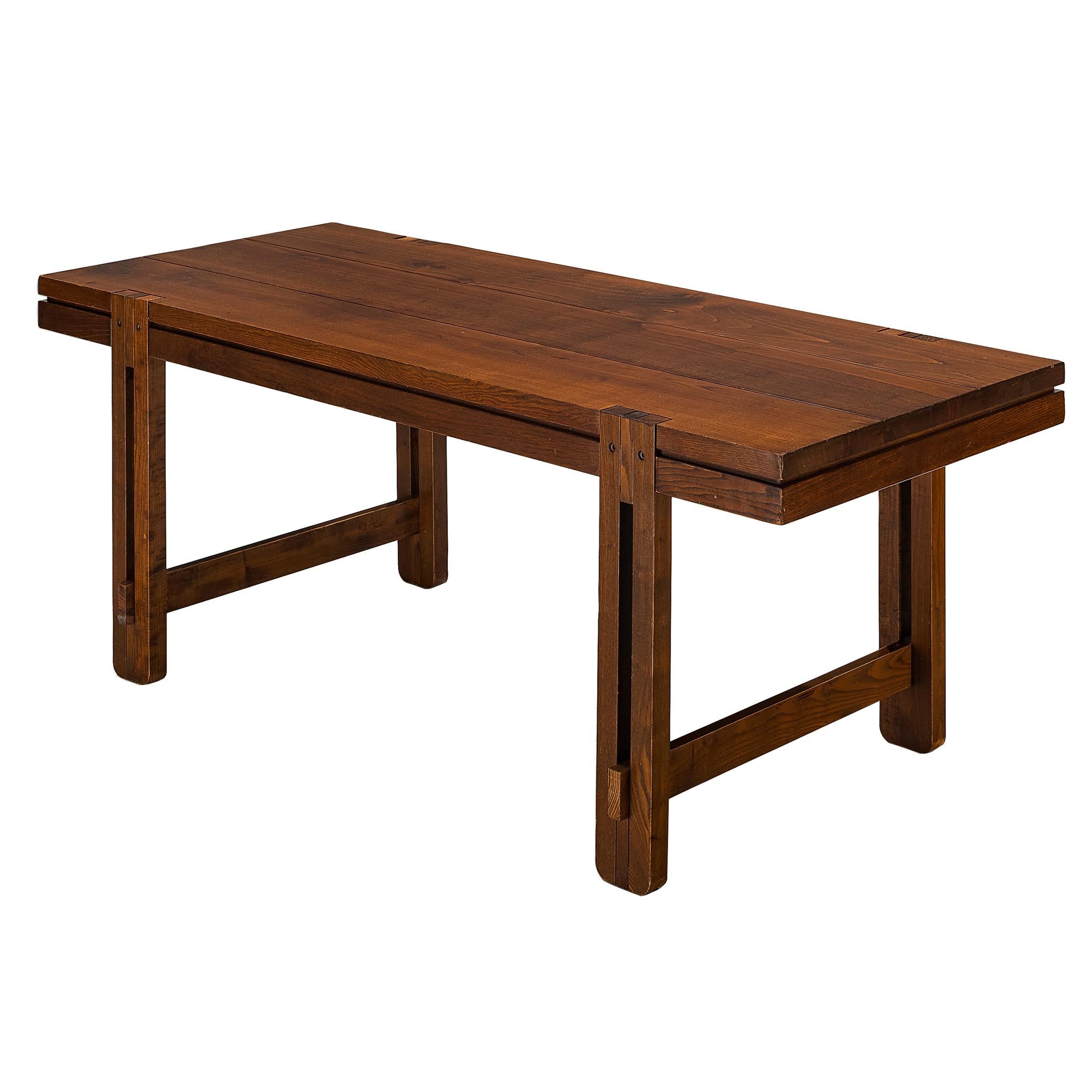 Italian Mid-Century Dining Table in Ash