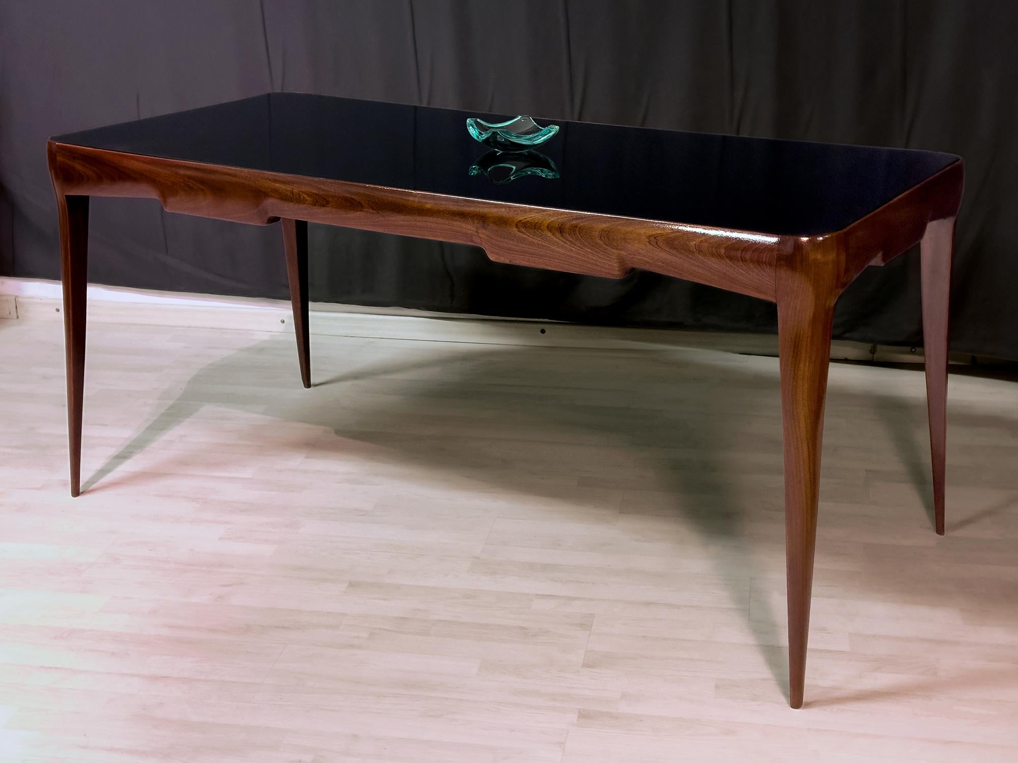 Italian Mid-Century Dining Table Gio Ponti style, 1950s For Sale 6