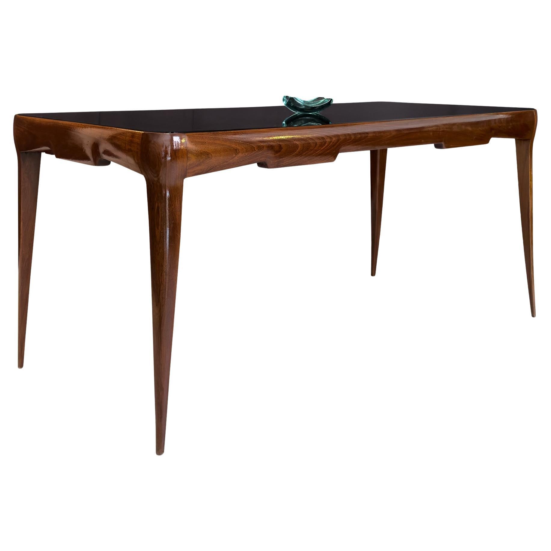 Italian Mid-Century Dining Table Gio Ponti style, 1950s For Sale