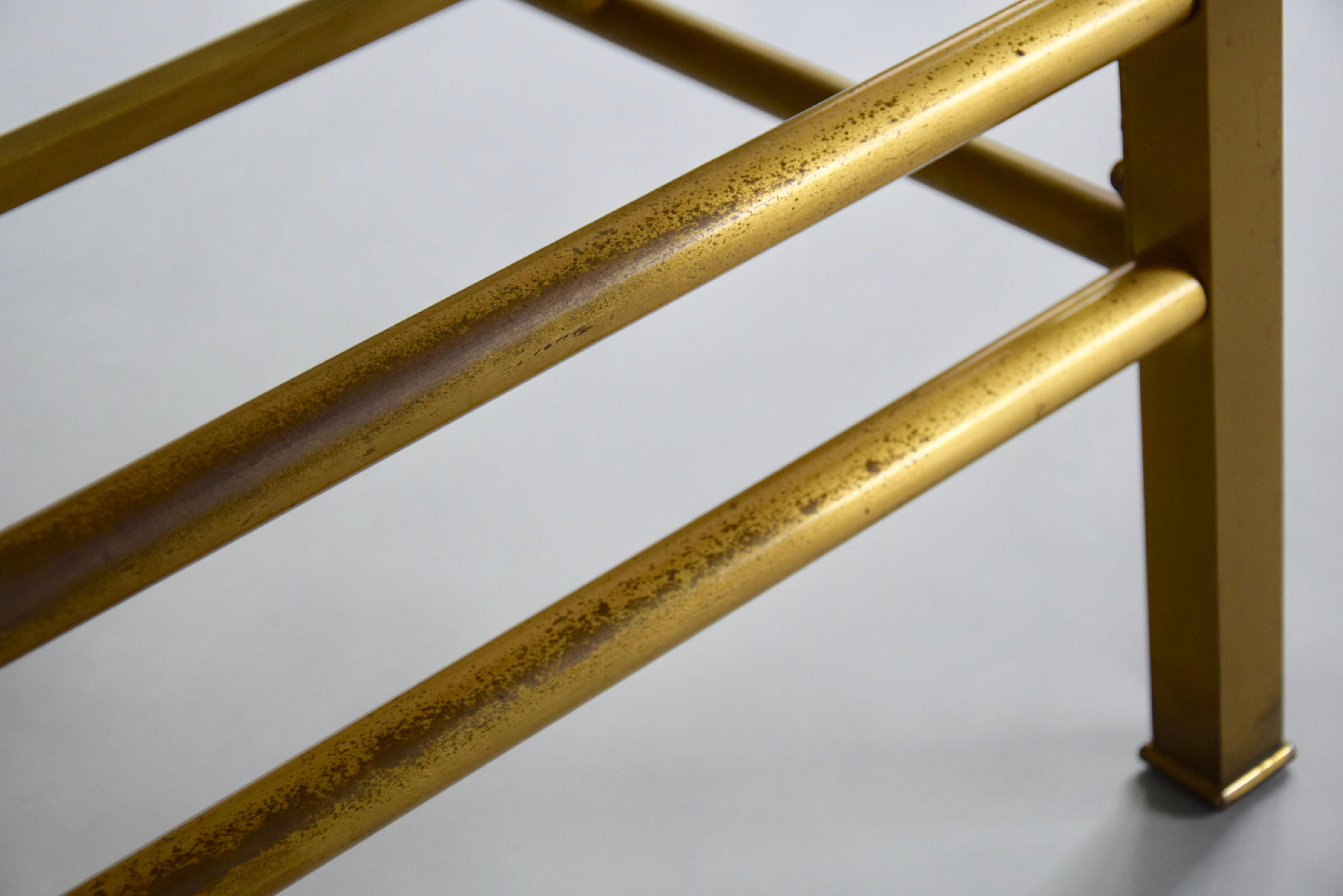 Italian Mid Century Double Brass Bed by Osvaldo Borsani For Sale 4
