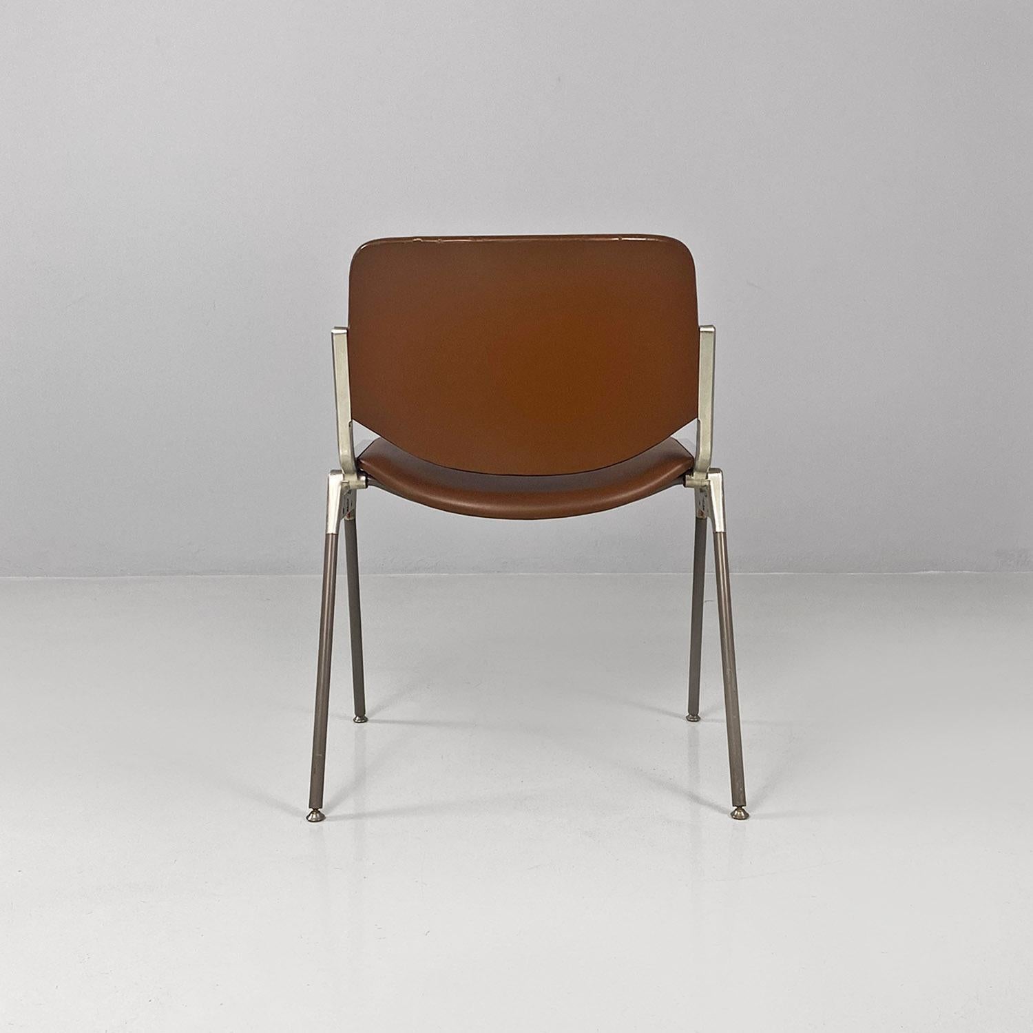 Alluminio Italian mid-century DSC chair by Giancarlo Piretti for Anonima Castelli, 1970s