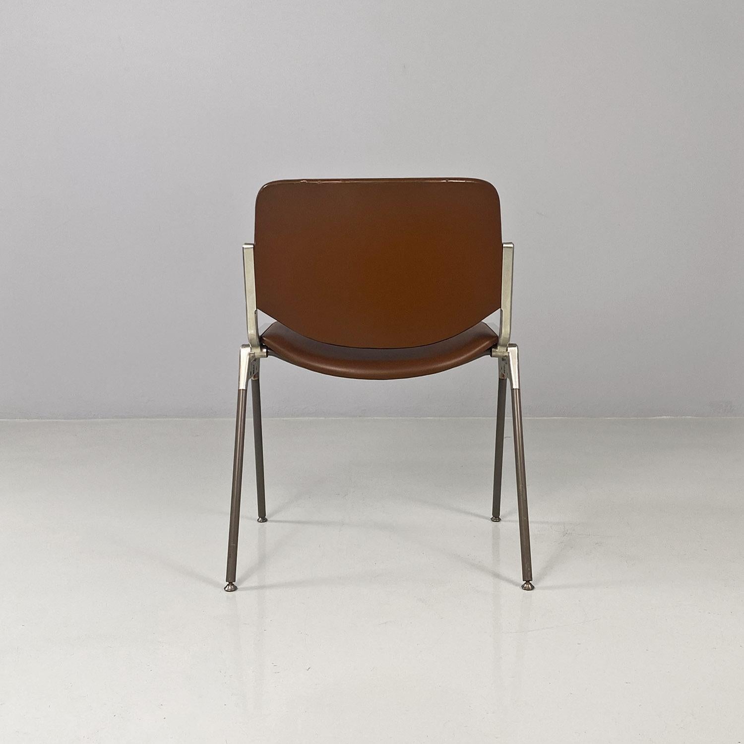 Italian mid-century DSC chairs by Giancarlo Piretti for Anonima Castelli, 1970s 1