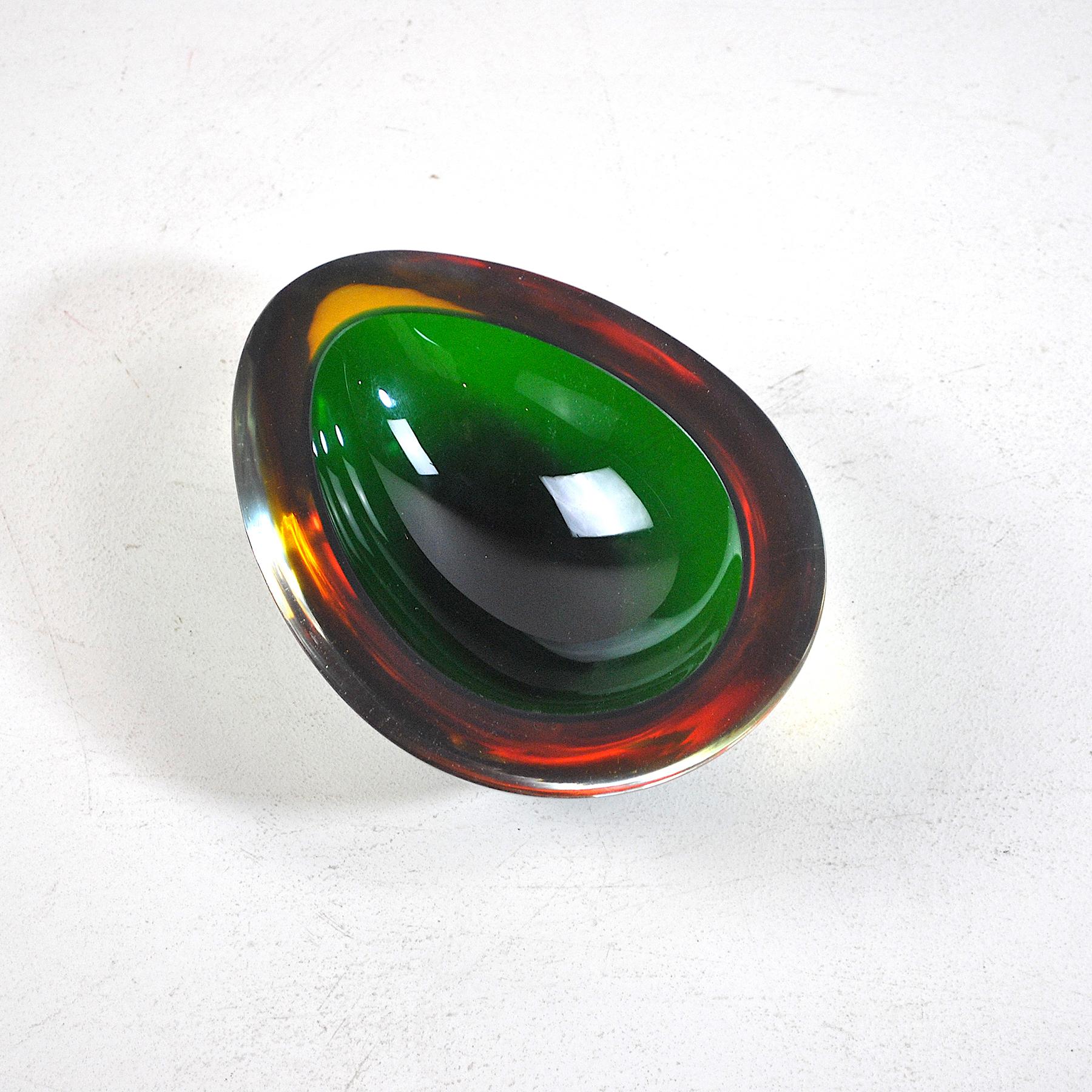 Italian Midcentury Empty Pockets 1960s Murano Glass In Good Condition For Sale In bari, IT