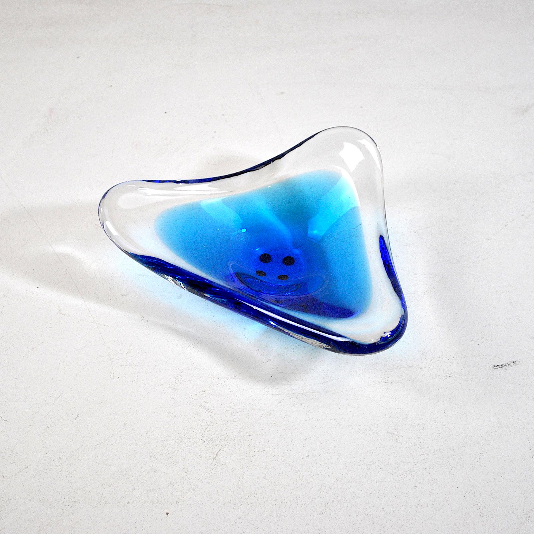 Mid-Century Modern Italian Midcentury Empty Pockets 1960s Submerged Murano Glass
