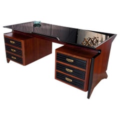 Italian Mid-Century Executive Desk with Dattilo by Osvaldo Borsani, 1950s
